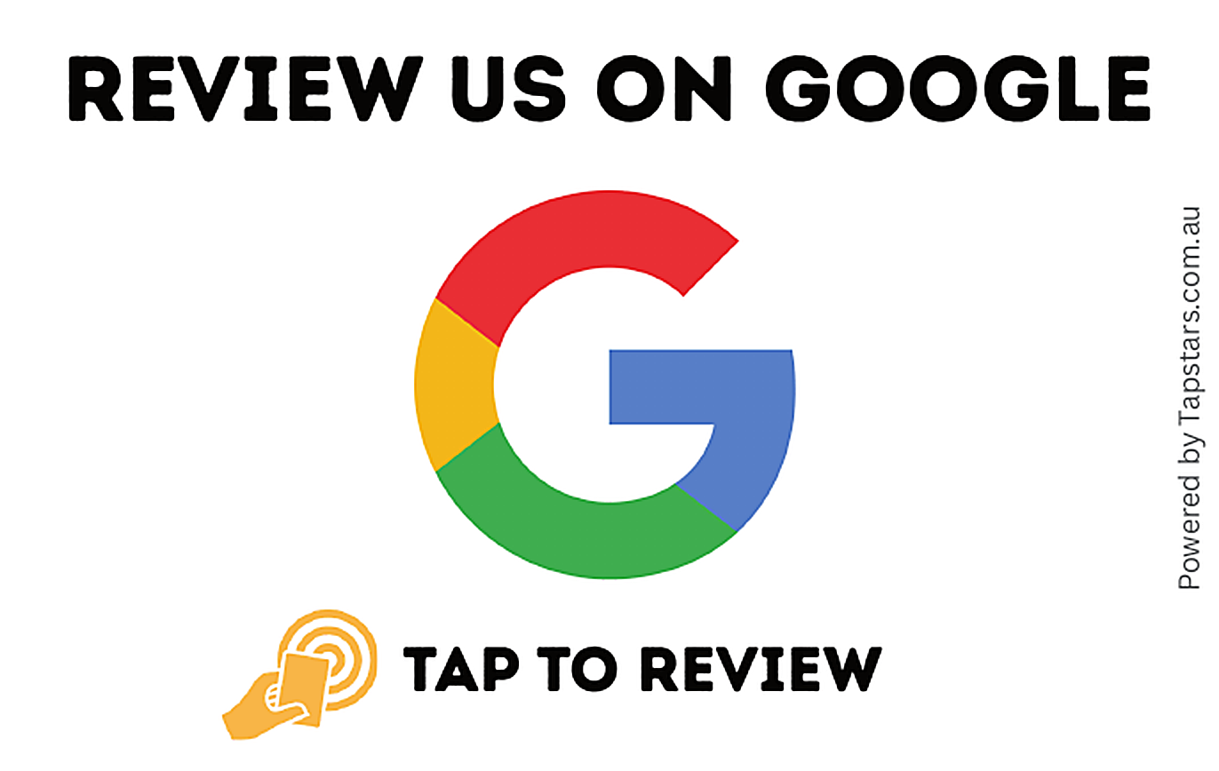 Tap Star white review card